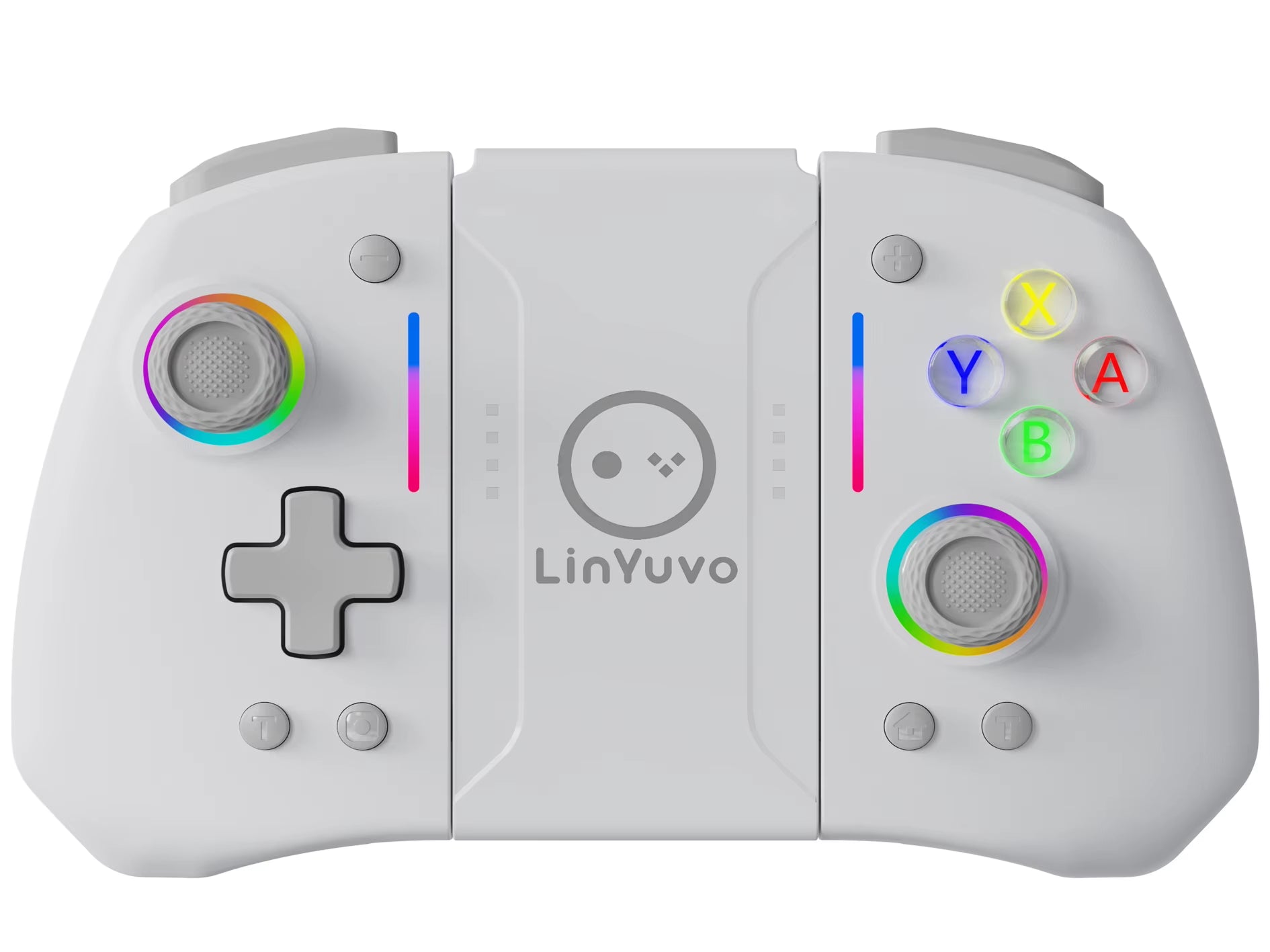 Linyuvo KS42 Meteor Light Wireless Joy-Pad with 8 Color RGB Lights for Switch/Lite/Oled, with Programmable,,Turbo & Vibration